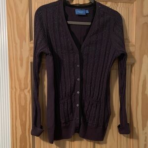 Purple Cardigan with some sparkle size XL